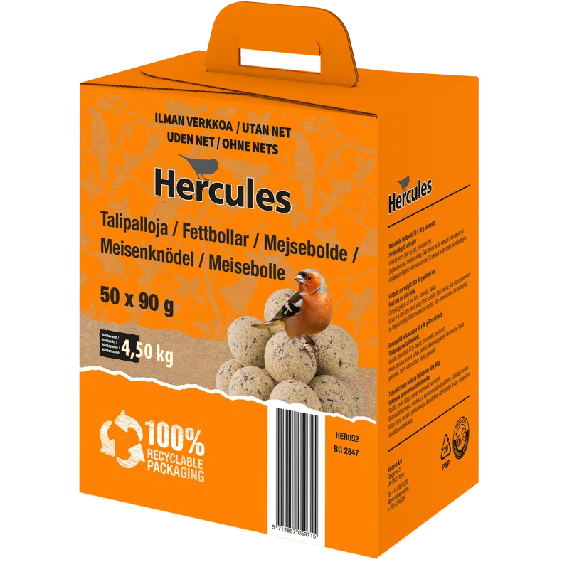 Hercules Mejsebolde uden net 50x90